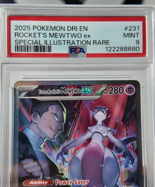 Rockets Mewtwo ex , Inglés, PSA 9
