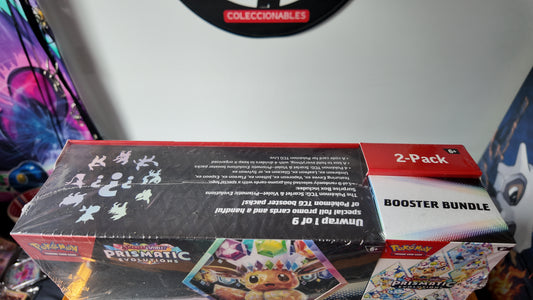 Caja combo exclusiva de venta en USA ,Surprise Box + Bundle Prismatic Evolutions( 10 sobres en total) , Ingles