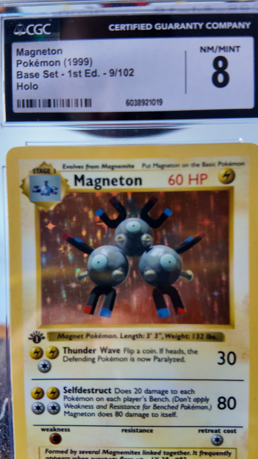 Magneton Base set , 1a edición , Shadowless CGC 8