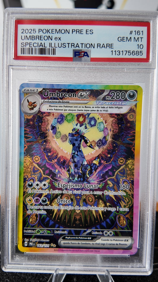Umbreon ex ,Prismatic Evolutions , Español , PSA 10