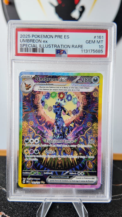 Umbreon ex ,Prismatic Evolutions , Español , PSA 10