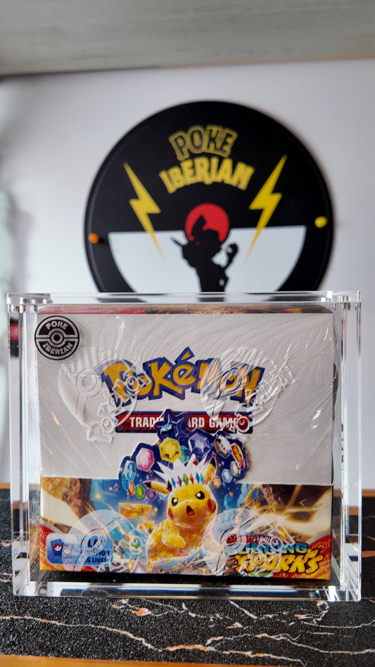 Booster Box 36 sobres Surging Sparks , Inglés, incluye protector acrílico .