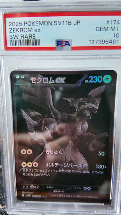 Zekrom black bolt , Japones , PSA 10 - Pokeiberian Coleccionables
