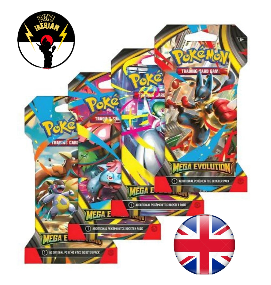 Blíster de 1 sobre , Megaevolutions , Ingles - Pokeiberian Coleccionables