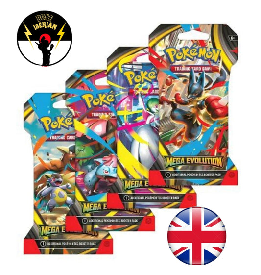 Blíster de 1 sobre , Megaevolutions , Ingles - Pokeiberian Coleccionables