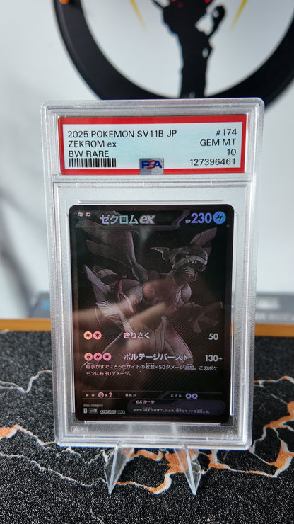 Zekrom black bolt , Japones , PSA 10 - Pokeiberian Coleccionables