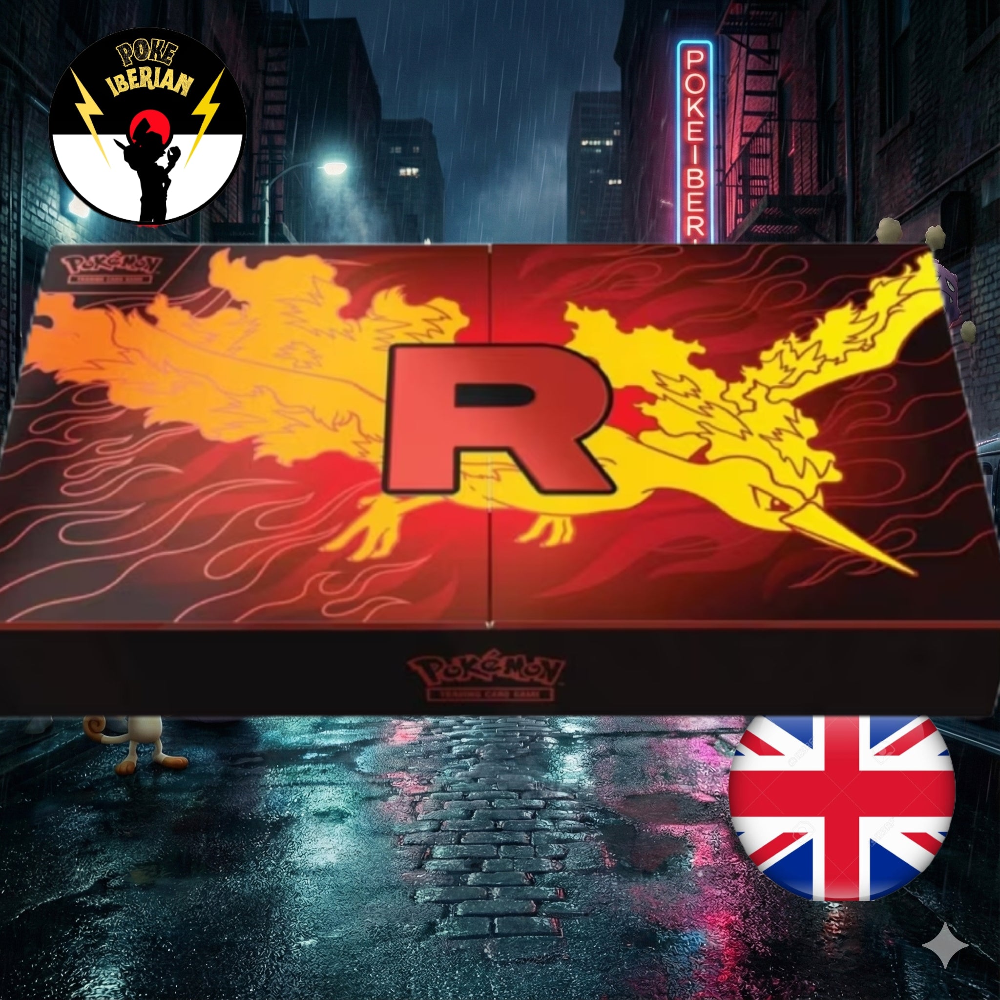UPC Moltres del Team Rocket , Ingles