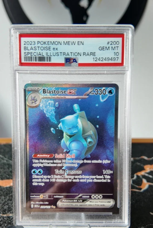 Blastoise ex 151 , Inglés, PSA 10