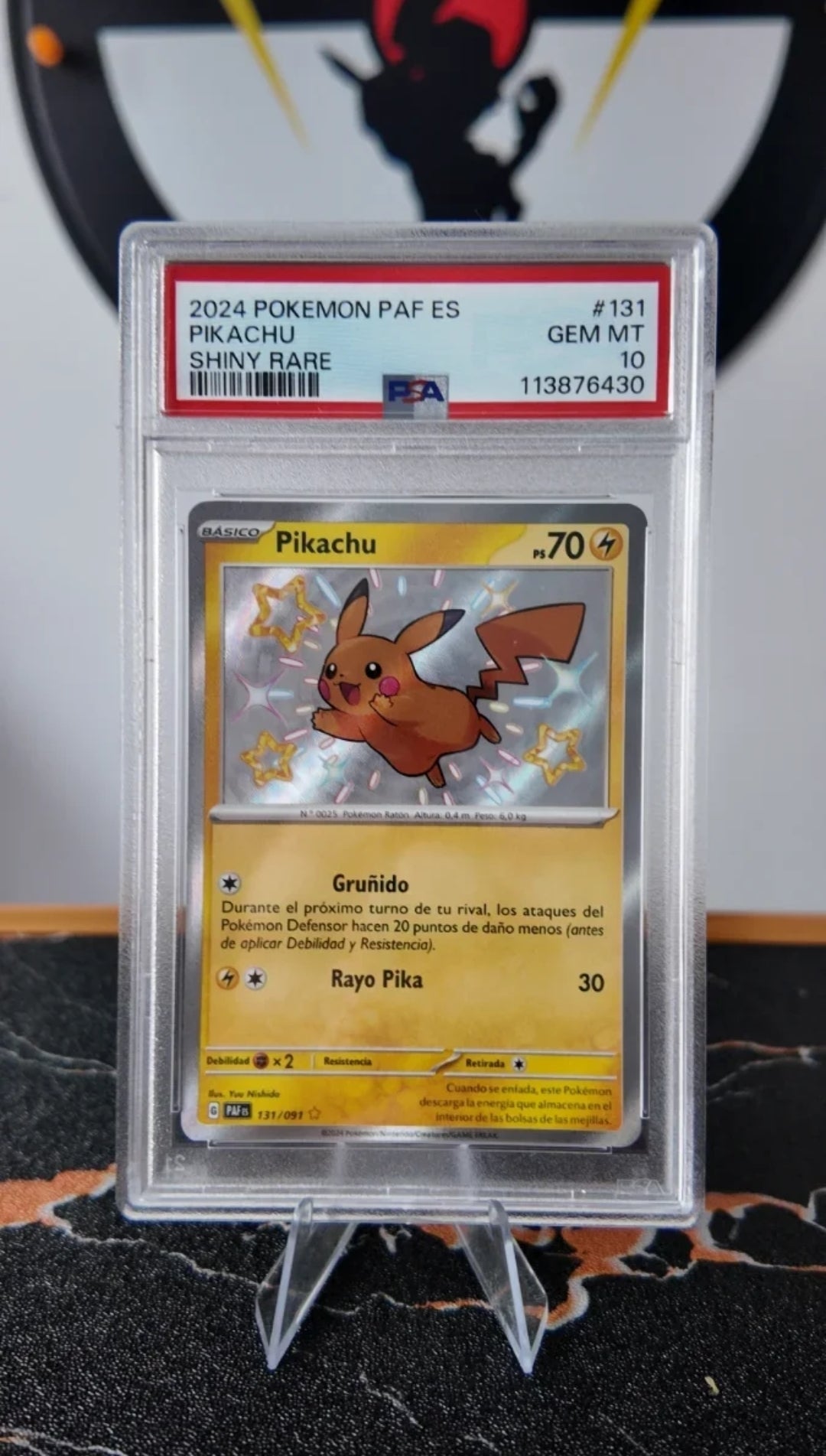 Pikachu Shiny Destinos de Paldea, Español , PSA 10