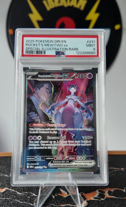 Rockets Mewtwo ex , Inglés, PSA 9