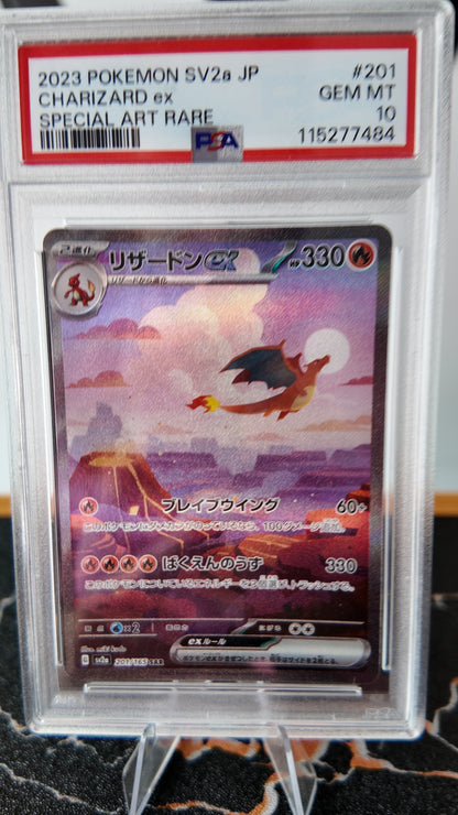 Charizard ex SAR 151 japones , PSA 10