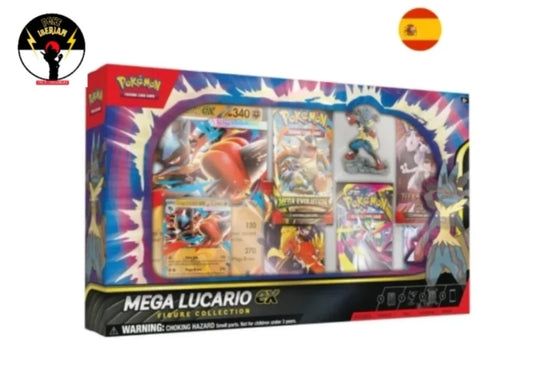 Caja Mega Lucario Ex , Español - Pokeiberian Coleccionables