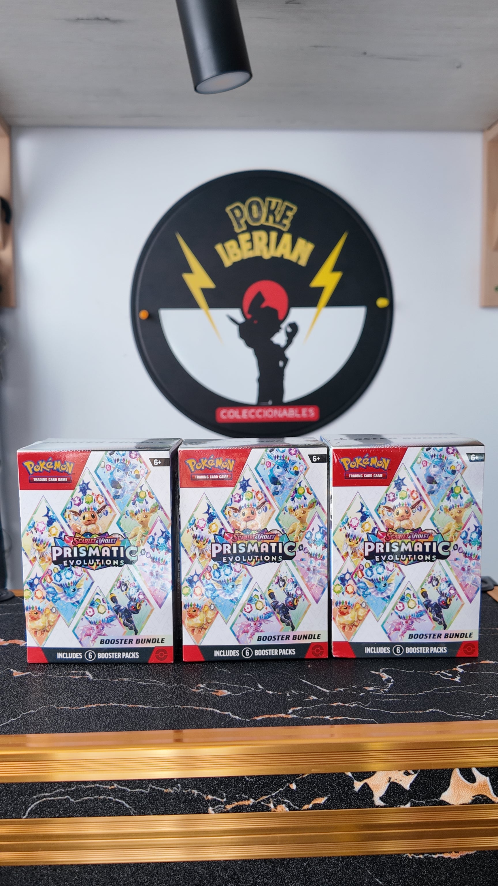 Prismatic Evolutions Booster Bundle, Ingles