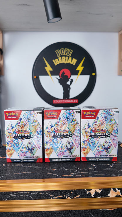 Prismatic Evolutions Booster Bundle, Ingles