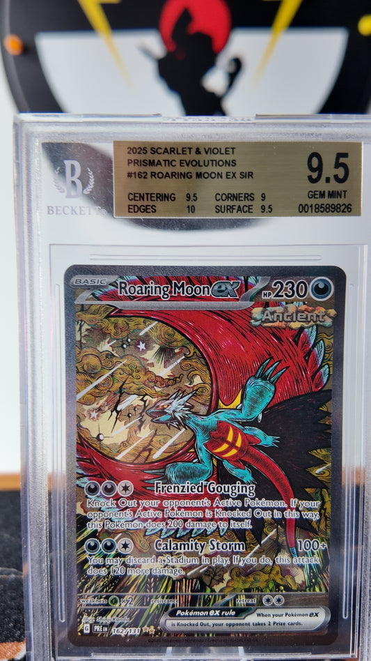 Roaring Moon ,Prismatic Evolutions , BGS 9,5, Inglés