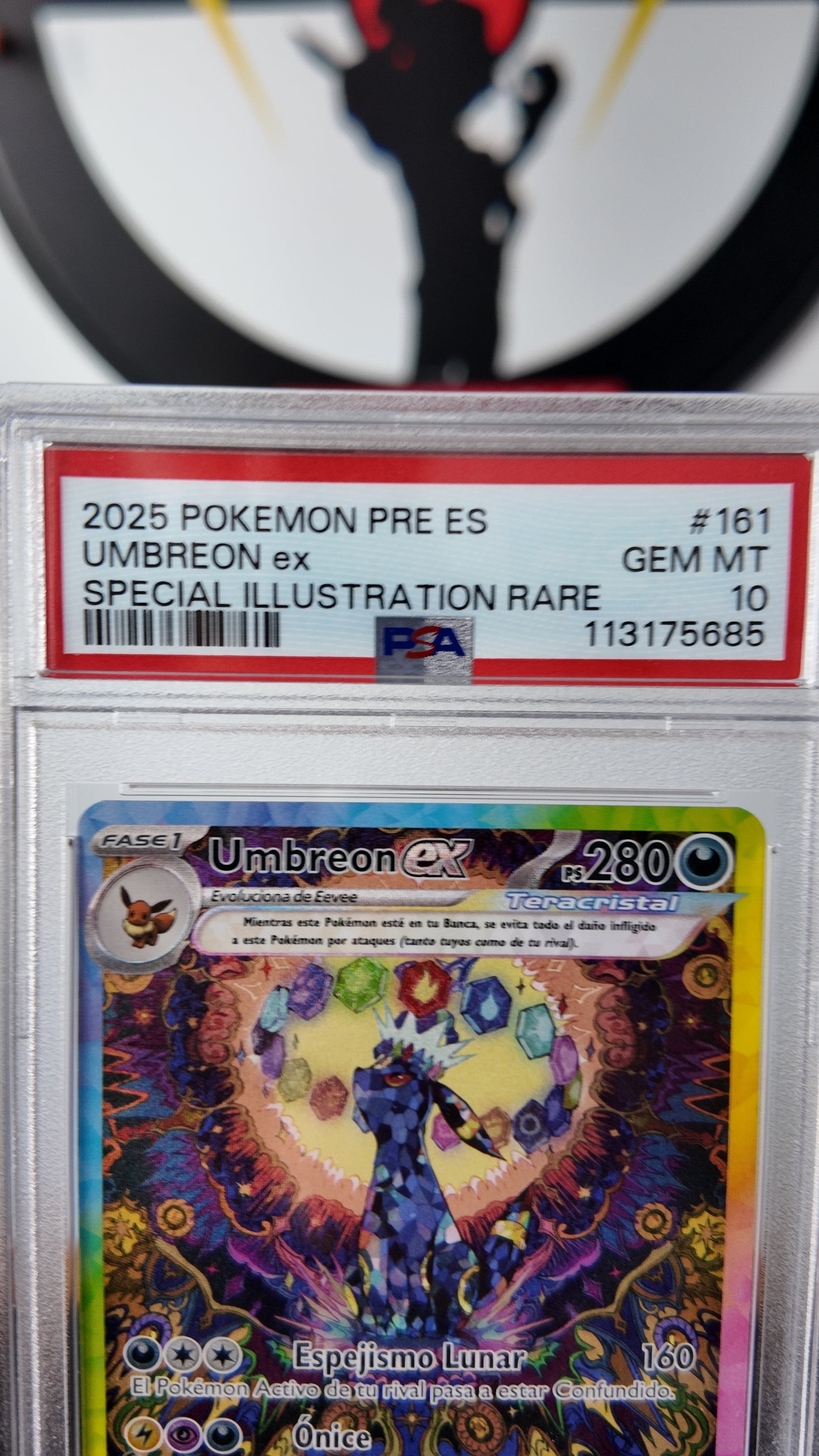 Umbreon ex ,Prismatic Evolutions , Español , PSA 10